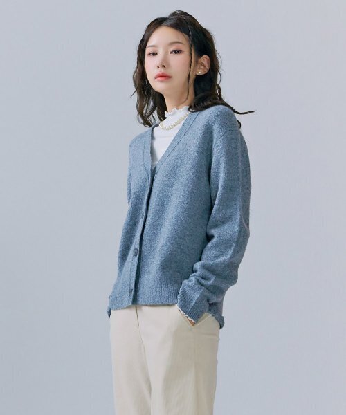 CHASECULT(チェイスカルト)の「レディース ルーズフィット ボカシ カーディガン-CFRG4371C0B(カーディガン/ボレロ・レディース・アッシュグレー・85/90)」の4枚目の写真