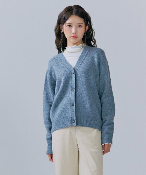 CHASECULT(チェイスカルト)の「レディース ルーズフィット ボカシ カーディガン-CFRG4371C0B(カーディガン/ボレロ・レディース・アッシュグレー・85/90)」の5枚目の写真