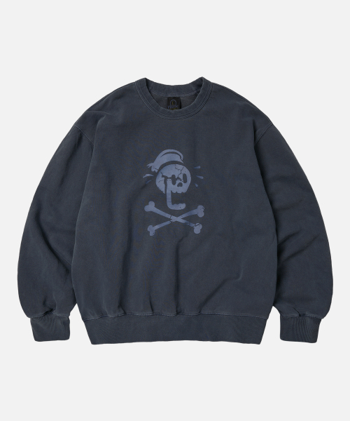 FRIZMWORKS(フリズムワークス)の「BLACK FLAG PIGMENT DYEING SWEATSHIRT _ NAVY(スウェット・メンズ・その他・SMALL/MEDIUM/LARGE/X-LARGE)」の2枚目の写真
