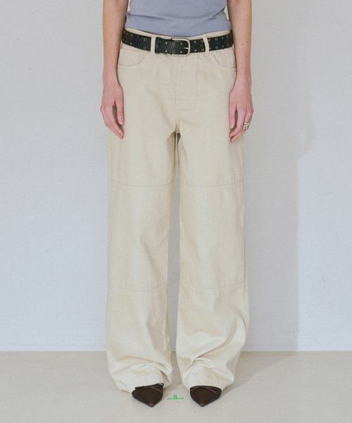 MILLO WOMEN（ミロウーマン）の「ダブルニーコットンルージュパンツ[エクルー]（その他パンツ・レディース・その他・SMALL/MEDIUM）」の10枚目の写真