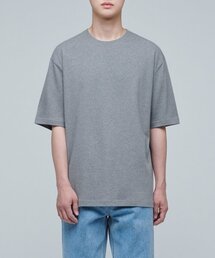 リラックスフィットクルーネックTシャツ2 [メランジグレー]