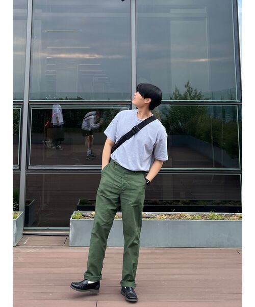 MUSINSA STANDARD（ムシンサスタンダード）の「リラックスフィットクルーネックTシャツ2 [メランジグレー]（Tシャツ/カットソー・メンズ・その他・LARGE/X-LARGE/XX-LARGE/XXX-LARGE/SMALL/MEDIUM）」の7枚目の写真