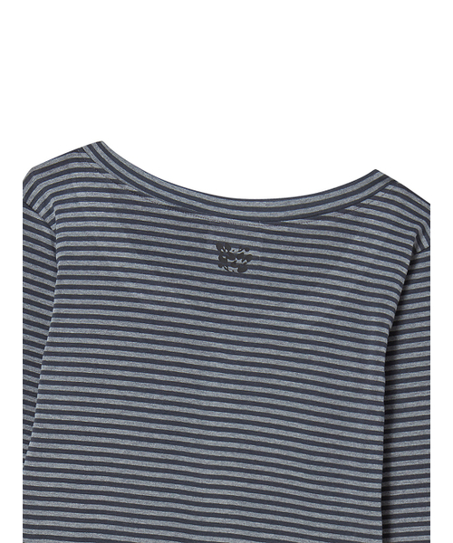 THE GREEN LAB（ザグリーンラボ）の「ストライプヘンリーネックロングスリーブ[チャコールグレー]（Tシャツ/カットソー・レディース・その他・FREE）」の19枚目の写真