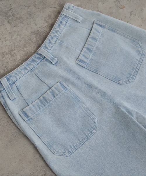 Blanc Bleu Minuit(ブランブルーミニュイ)の「コットンデニム セーラーパンツ(その他パンツ・レディース・サックスブルー/ネイビー・FREE)」の8枚目の写真