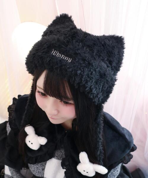Whinny/しらたまねこパンチ帽（ニットキャップ/ビーニー）｜Whinny