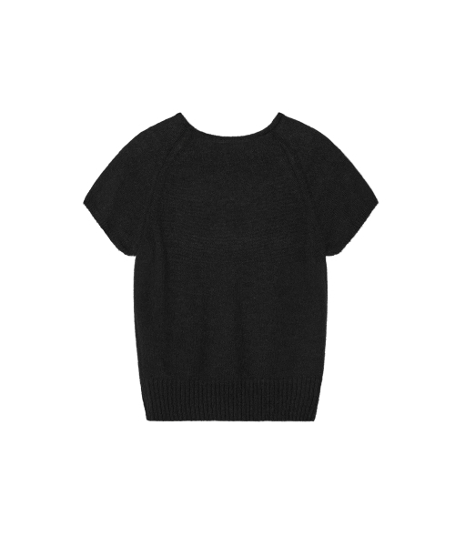 Rest&Recreation（レストアンドレクリエーション）の「RAGLAN HALF SLEEVE KNIT TOP - BLACK（ニット/セーター・レディース・その他・ONE）」の6枚目の写真