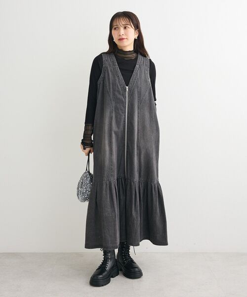 Green　Parks（グリーンパークス）の「OTO.HA.ベロアスパンコールショルダーバック（ショルダーバッグ・レディース・グレー/ブラック・FREE）」の11枚目の写真