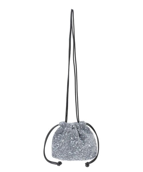 Green　Parks（グリーンパークス）の「OTO.HA.ベロアスパンコールショルダーバック（ショルダーバッグ・レディース・グレー/ブラック・FREE）」の14枚目の写真