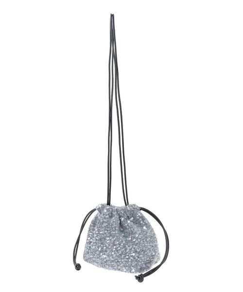 Green　Parks（グリーンパークス）の「OTO.HA.ベロアスパンコールショルダーバック（ショルダーバッグ・レディース・グレー/ブラック・FREE）」の15枚目の写真