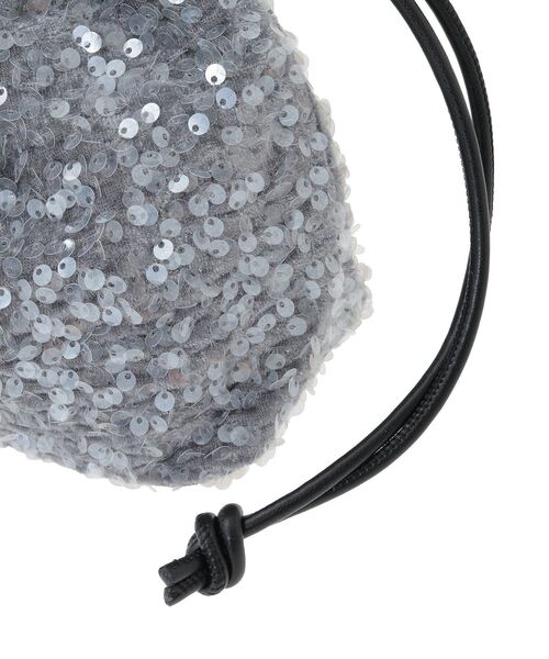 Green　Parks（グリーンパークス）の「OTO.HA.ベロアスパンコールショルダーバック（ショルダーバッグ・レディース・グレー/ブラック・FREE）」の19枚目の写真