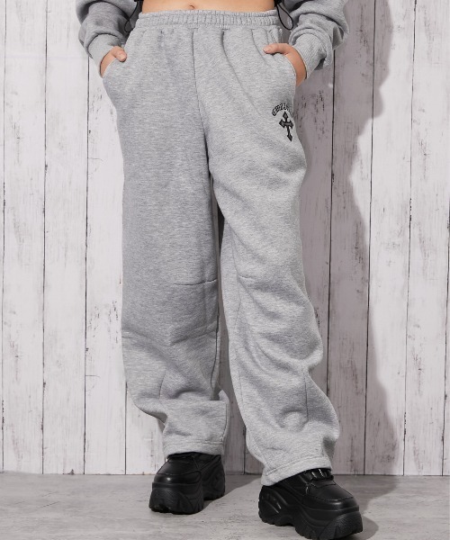 セール】《クロスロゴ×リラックスシルエット》裏起毛セットアップ対応