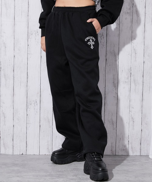 セール】《クロスロゴ×リラックスシルエット》裏起毛セットアップ対応