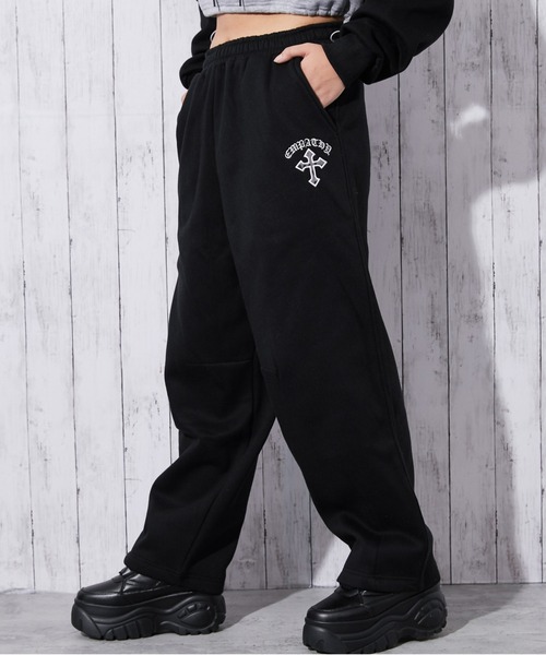 セール】《クロスロゴ×リラックスシルエット》裏起毛セットアップ対応