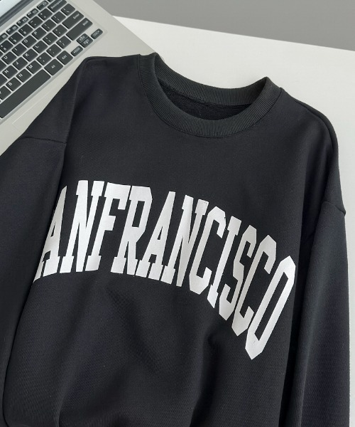 カレッジロゴオーバーサイズスウェット（スウェット）｜＆soiree