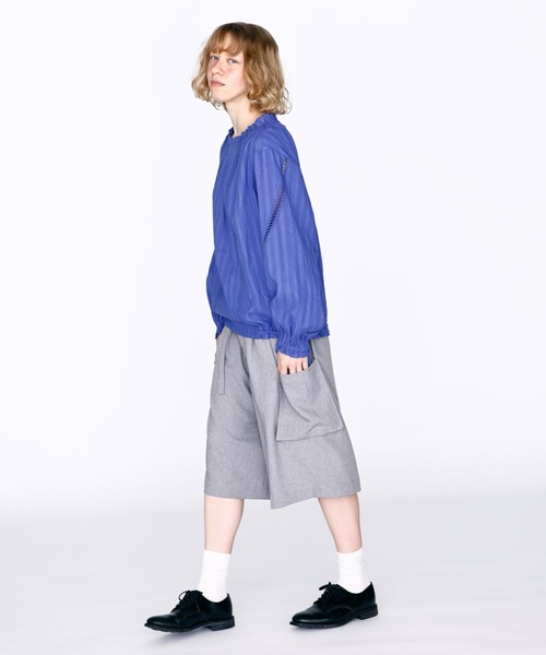 Kelen(ケレン)の「「KELEN / ケレン」ベルト付きデザインハーフパンツ(その他パンツ・レディース・グレー/ブラック/オートミール/ブラウン・S/M)」の9枚目の写真