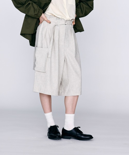 Kelen(ケレン)の「「KELEN / ケレン」ベルト付きデザインハーフパンツ(その他パンツ・レディース・グレー/ブラック/オートミール/ブラウン・S/M)」の22枚目の写真