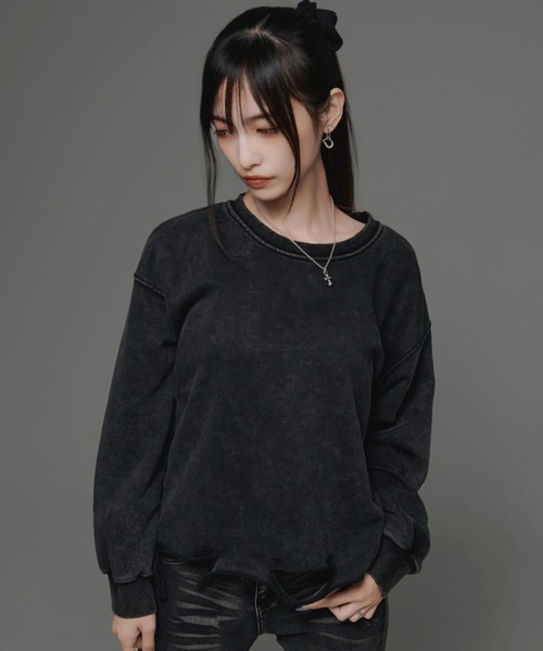 .KOM（ドットコム）の「『.KOM/ドットケーオーエム』デザインスエット【GC】（スウェット・レディース・グレー/ブラック/ピンク・FREE）」の15枚目の写真