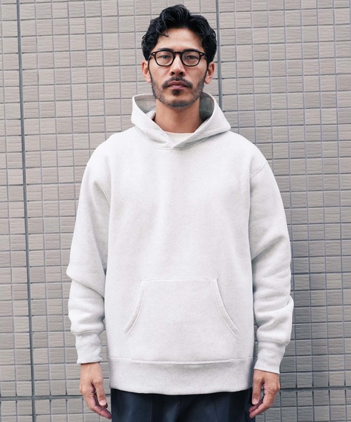 jiggys shop（ジギーズショップ）の「裏起毛 ヘビーウェイト ワイドフィット プルオーバーパーカー（パーカー・メンズ・ブラック/グレー/チャコールグレー/クリーム・MEDIUM/LARGE/X-LARGE）」の20枚目の写真