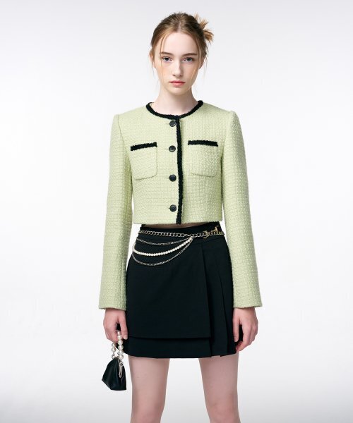 ETMON(エトモン)の「Pleats Chain Mini Skirt Black(スカート・レディース・その他・MEDIUM/SMALL)」の3枚目の写真