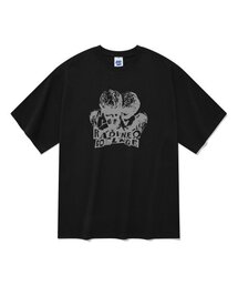 20番手ツインエンジェル半袖Tシャツブラック
