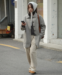 JULIAPEPE（ジュリアペペ）の「Woolly Cozy Coat (Oatmeal)（チェスターコート）」