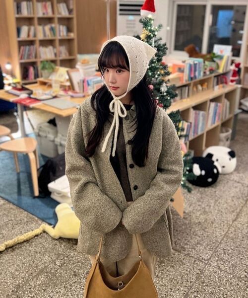 JULIAPEPE(ジュリアペペ)の「Woolly Cozy Coat (Oatmeal)(チェスターコート・レディース・その他・FREE)」の4枚目の写真