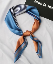 ONEP STAR（ワンピスター）の「2枚セット×シルキー配色スカーフ（バンダナ/スカーフ）」