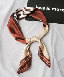 ONEP STAR（ワンピスター）の「2枚セット×シルキー配色スカーフ（バンダナ/スカーフ）」