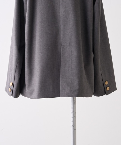 PUAL CE CIN（ピュアルセシン）の「【セットアップ対応】TRダブルデザインテーラードジャケット（テーラードジャケット・レディース・ネイビー/ブラック/グレー・FREE）」の21枚目の写真