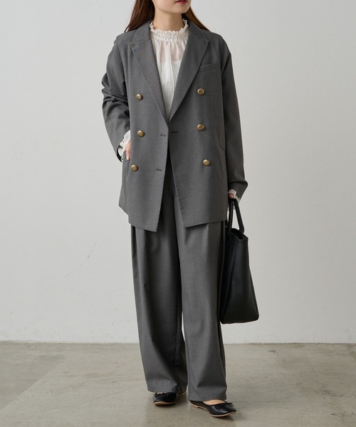 セール】【セットアップ対応】TRダブルデザインテーラードジャケット