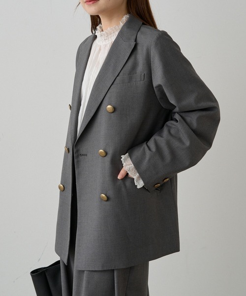 セール】【セットアップ対応】TRダブルデザインテーラードジャケット