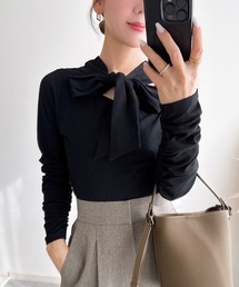 &. NOSTALGIA | 【ZOZO限定】カットリボンプルオーバー(Tシャツ/カットソー)