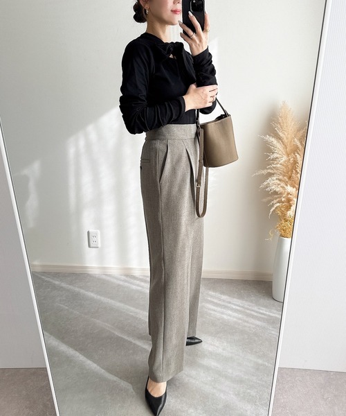 &. NOSTALGIA(アンドドットノスタルジア)の「【ZOZO限定】カットリボンプルオーバー(Tシャツ/カットソー・レディース・ホワイト/ブラック・M)」の12枚目の写真