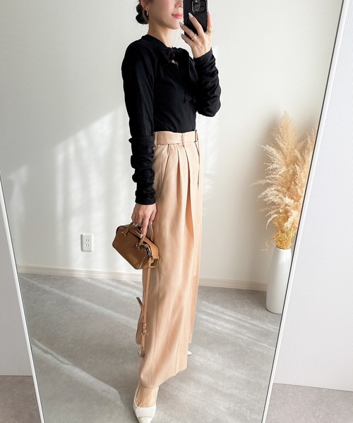 &. NOSTALGIA(アンドドットノスタルジア)の「【ZOZO限定】カットリボンプルオーバー(Tシャツ/カットソー・レディース・ホワイト/ブラック・M)」の20枚目の写真