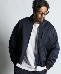The DUFFER of ST.GEORGE（ザダファーオブセントジョージ）の「N/C PUDDING MA-1 JACKET：コットンナイロン 中綿入り MA-1ジャケット（MA-1）」