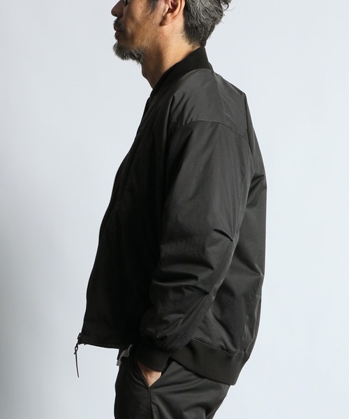 N/C PUDDING MA-1 JACKET：コットンナイロン 中綿入り MA-1ジャケット