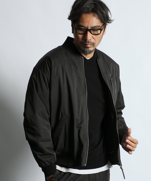 N/C PUDDING MA-1 JACKET：コットンナイロン 中綿入り MA-1ジャケット