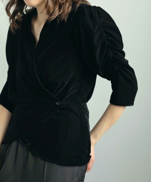 anuke Velour Gather Blouse 【公式通販】