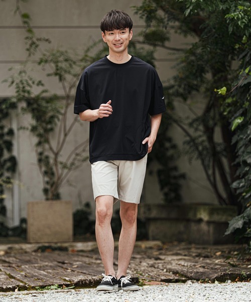 CALL&RESPONSE(コールアンドレスポンス)の「mp14414- 切り替えハーフパンツ-NOBIRU P(262-1551-02)(その他パンツ・メンズ・グレイッシュベージュ/ブラック・4/2)」の6枚目の写真