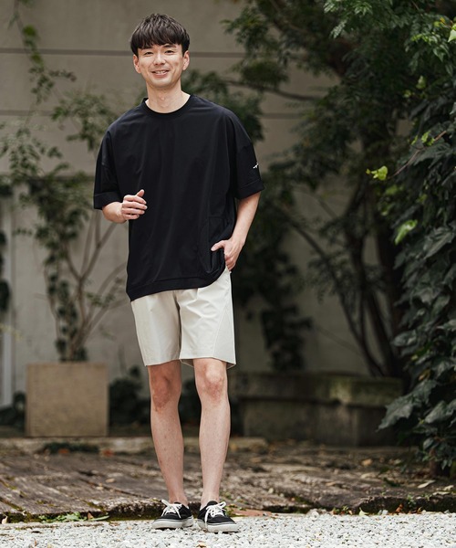 CALL&RESPONSE(コールアンドレスポンス)の「mp14414- 切り替えハーフパンツ-NOBIRU P(262-1551-02)(その他パンツ・メンズ・グレイッシュベージュ/ブラック・4/2)」の7枚目の写真