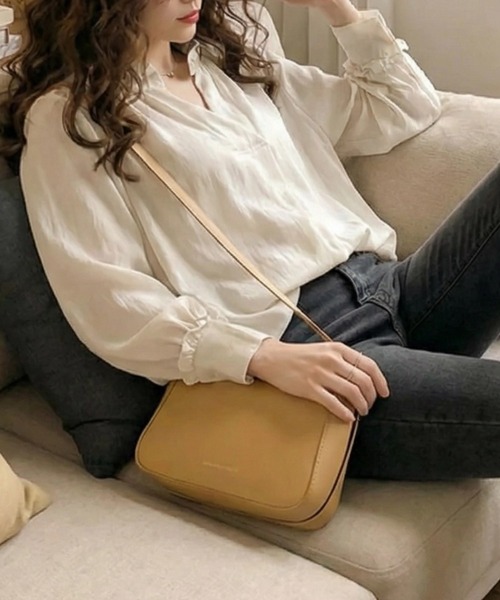 cammie(キャミー)の「スキッパーシャツ(シャツ/ブラウス・レディース・ネイビー/マスタード/アイボリー・L/XL)」の6枚目の写真