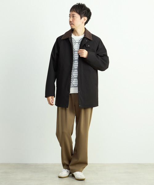 MEN'S MELROSE（メンズメルローズ）の「モールジャガードクルーネックニット（ニット/セーター・メンズ・グレー/ホワイト・2/3/4）」の18枚目の写真