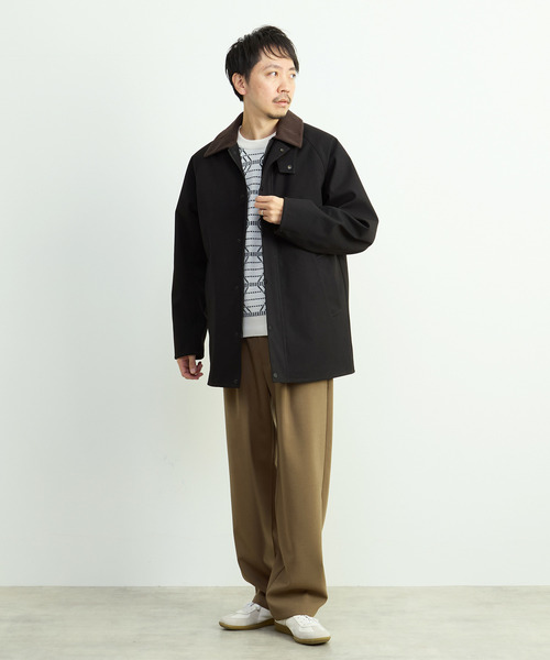 MEN'S MELROSE（メンズメルローズ）の「モールジャガードクルーネックニット（ニット/セーター・メンズ・グレー/ホワイト・2/3/4）」の19枚目の写真