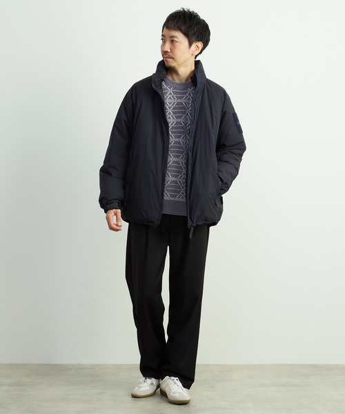 MEN'S MELROSE（メンズメルローズ）の「モールジャガードクルーネックニット（ニット/セーター・メンズ・グレー/ホワイト・2/3/4）」の7枚目の写真