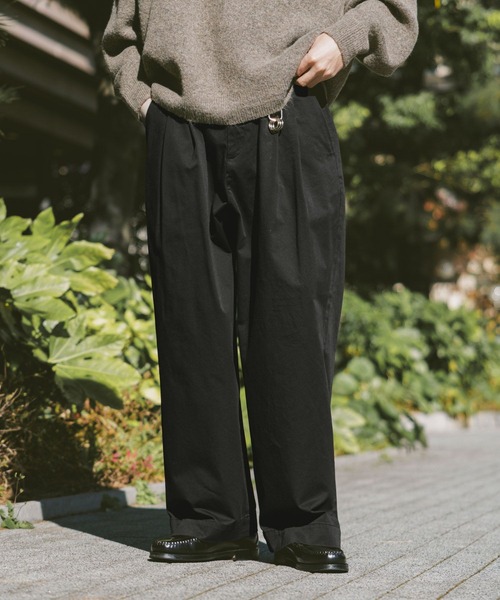 RAGEBLUE（レイジブルー）の「２タック/コクーンチノパンツ（チノパンツ・メンズ・ホワイト/ブラック・MEDIUM/LARGE）」の4枚目の写真