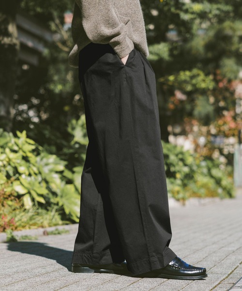 RAGEBLUE（レイジブルー）の「２タック/コクーンチノパンツ（チノパンツ・メンズ・ホワイト/ブラック・MEDIUM/LARGE）」の7枚目の写真