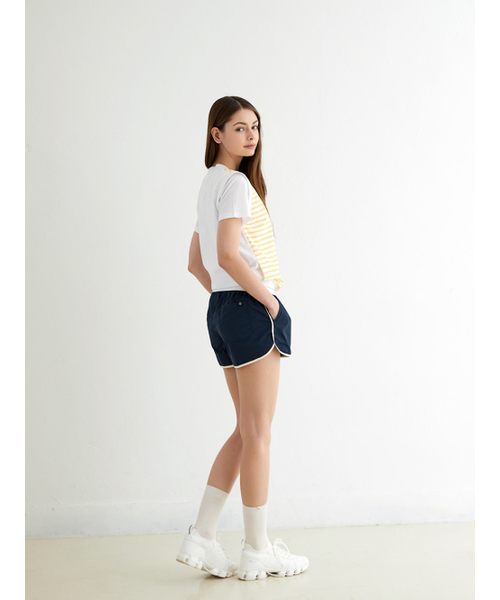 NITINA(ニティナ)の「Vネックストライプベスト YW/ST(ベスト・レディース・イエロー・LARGE/F)」の5枚目の写真