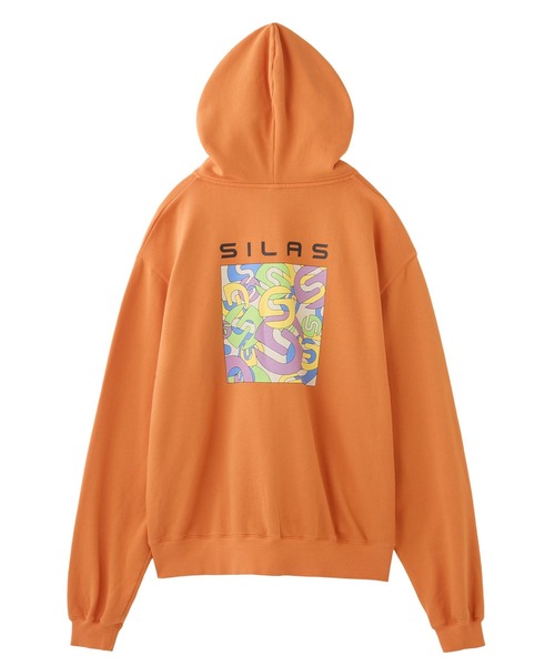 SILAS(サイラス)の「【UK COLLECTION】BOX ARTWORK ZIP SWEAT HOODIE(パーカー・メンズ・オフホワイト/オレンジ・S/M/L)」の3枚目の写真
