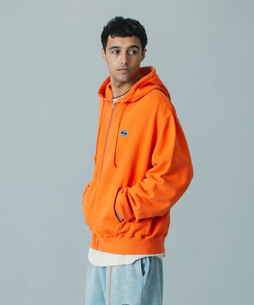 SILAS(サイラス)の「【UK COLLECTION】BOX ARTWORK ZIP SWEAT HOODIE(パーカー・メンズ・オフホワイト/オレンジ・S/M/L)」の7枚目の写真