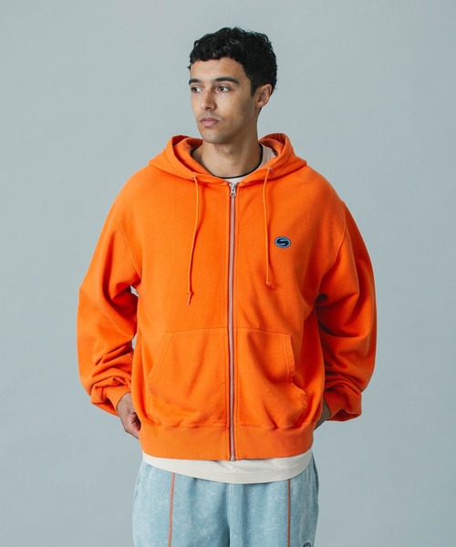SILAS(サイラス)の「【UK COLLECTION】BOX ARTWORK ZIP SWEAT HOODIE(パーカー・メンズ・オフホワイト/オレンジ・S/M/L)」の8枚目の写真